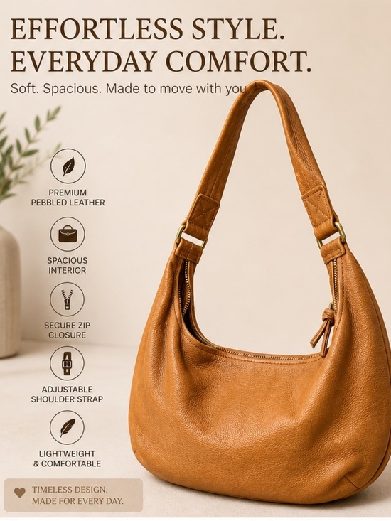 J. Crew Handbags - J crew Leather Hobo Shoulder Bag Everyday Tote Very soft 13” wide 8” tall